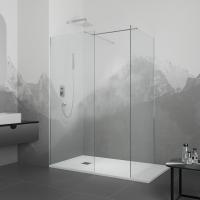 Душевая перегородка RGW WA-020 (WA-010 (2 шт.) + S-1220) 1200x900, стекло прозрачное, профиль хром фото в интернет-магазине Русалия