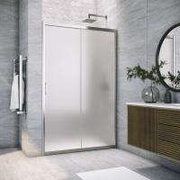 Душевая дверь ZP TUR NOVO h1900 135 08 10, 135 см, стекло матовое, профиль глянцевый хром Vegas-Glass фото в интернет-магазине Русалия