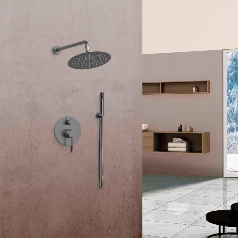 Душевой комплект Desire VSFW-1D1GM, встраиваемый, 2 режима, вороненая сталь Vincea