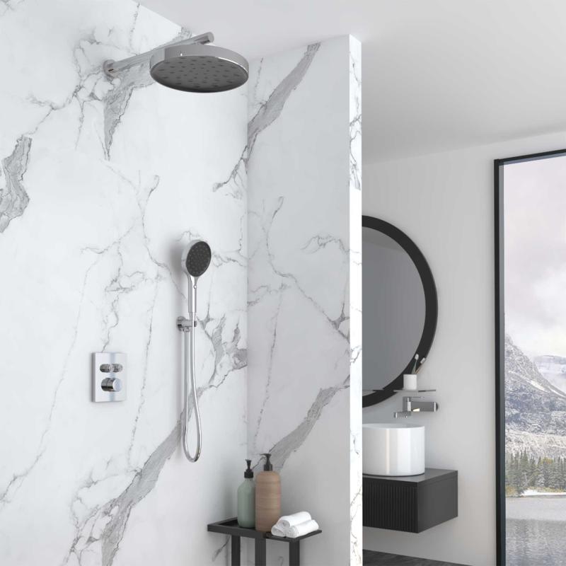 Душевой комплект Inspire VSFW-3I21MT2CH встраиваемый, термостатический, двухрежимный, хром Vincea