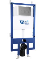 BAMBERG 545 CR Инсталляция для унитаза. Черная кнопка WeltWasser фото в интернет-магазине Русалия