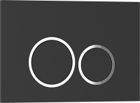 ESTI-O Клавиша смыва 246 х 165 мм, черный матовый, пластик IBERICA BLANCA фото в интернет-магазине Русалия