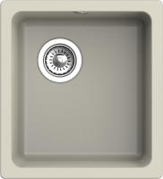 RIVELATO Мойка BERKANA 35 подст.монтаж 1-чаш 415*455 topazio арт. фото в интернет-магазине Русалия