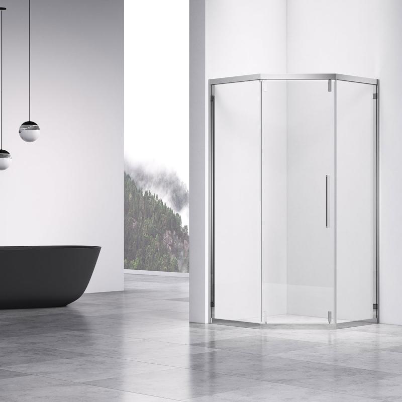 Душевой уголок Show VSP1-4SH100CL, 1000*1000, хром, стекло прозрачное Vincea