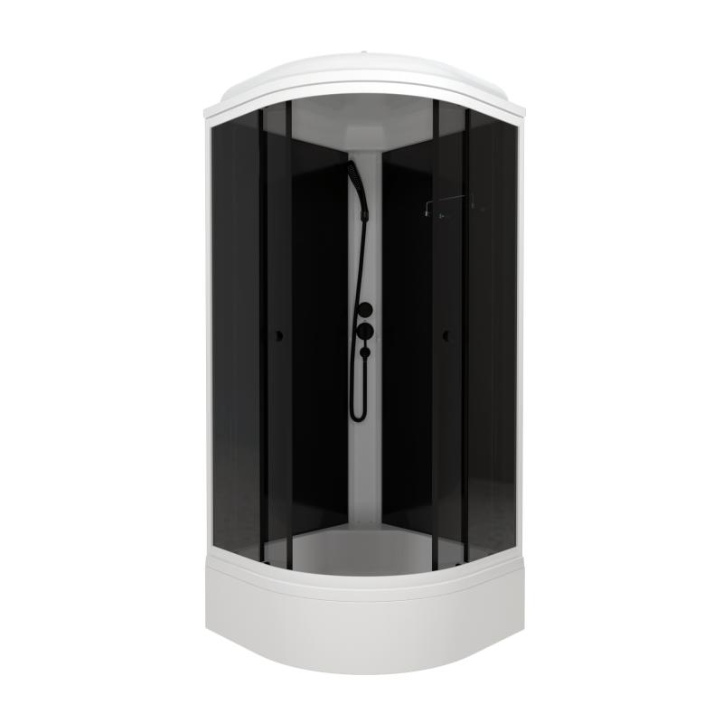 Душевая кабина Грэй-Блэк 90*90 А (7 мест+сифон D50, декор.крышка) Щ0000067302 Тритон