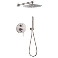 Душевая система встраиваемая (без излива) Grocenberg GB5099NK-3, никель фото в интернет-магазине Русалия