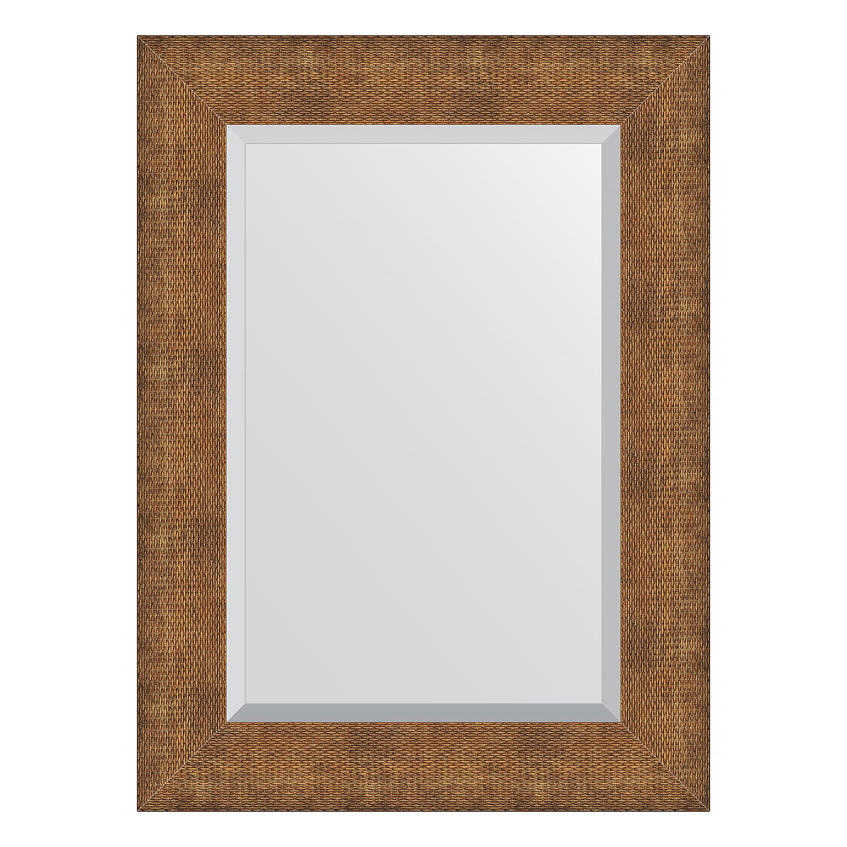 Зеркало настенное с фацетом EVOFORM в багетной раме медная кольчуга, 57х77 см, BY 3945