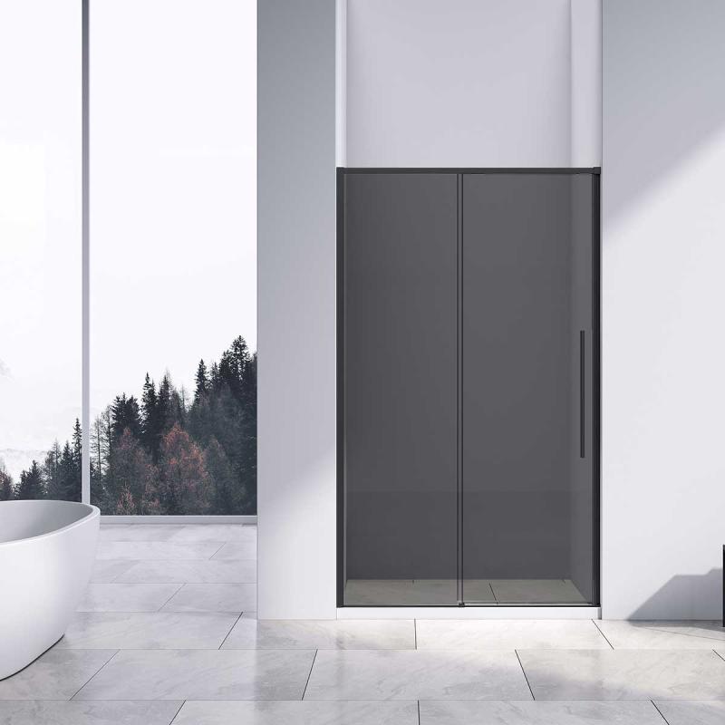 Душевая дверь Slim-N VDS-4SN120CGB, 1200, черный, стекло тонированное Vincea