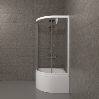 Душевой уголок Ультра 90*90 Б (5 мест+сифон D50) Тритон Щ0000061800 фото в интернет-магазине Русалия