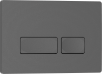 ESTI-R Клавиша смыва 246 х 165 мм, серый/графит матовый, пластик IBERICA BLANCA фото в интернет-магазине Русалия