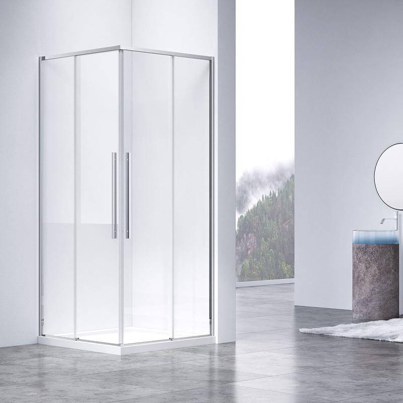 Душевой уголок Slim-N VSS-4SN9010CL, 1000*900, хром, стекло прозрачное Vincea