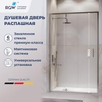 Душевая дверь RGW LE-103 1200, стекло прозрачное, профиль хром фото в интернет-магазине Русалия