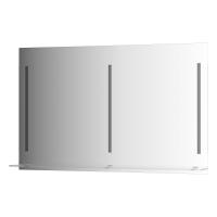 Зеркало настенное c полочкой и 3-мя встроенными LED-светильниками Ledline-S EVOFORM 120x75 см, BY 2168 фото в интернет-магазине Русалия