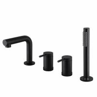 Смеситель ABBER Emotion AF8813B на борт ванны, черный матовый фото в интернет-магазине Русалия