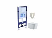 SET AQUATEK ЛИБРА N (рама AQUATEK Standard INS-0000012(без клавиши и крепежа)+унитаз ЛИБРА New AQ0530N-00 с тонким сиденьем soft-close фото в интернет-магазине Русалия