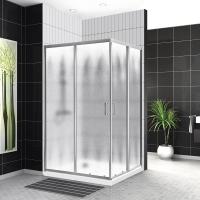 Душевой уголок BelBagno UNO-195-AH-2-100/80-CH-CR 80х100 см, профиль хром, стекло - матовое фото в интернет-магазине Русалия