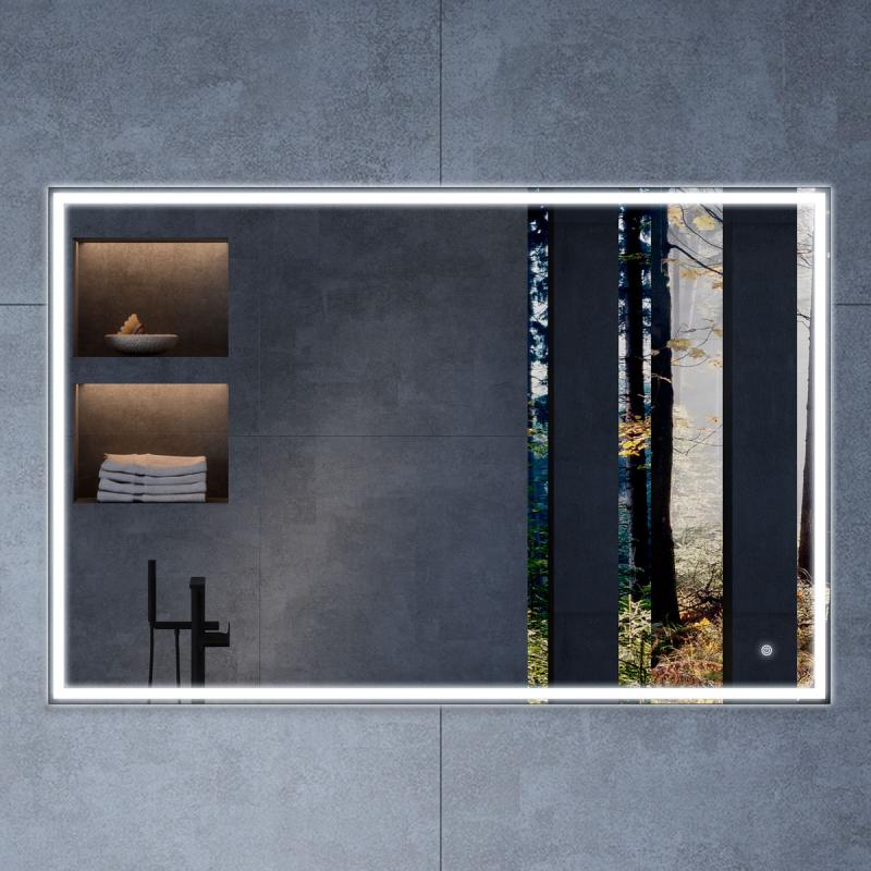 Зеркало LED VLM-3VN120 1200х800 c сенсорным выключателем и диммером Vincea