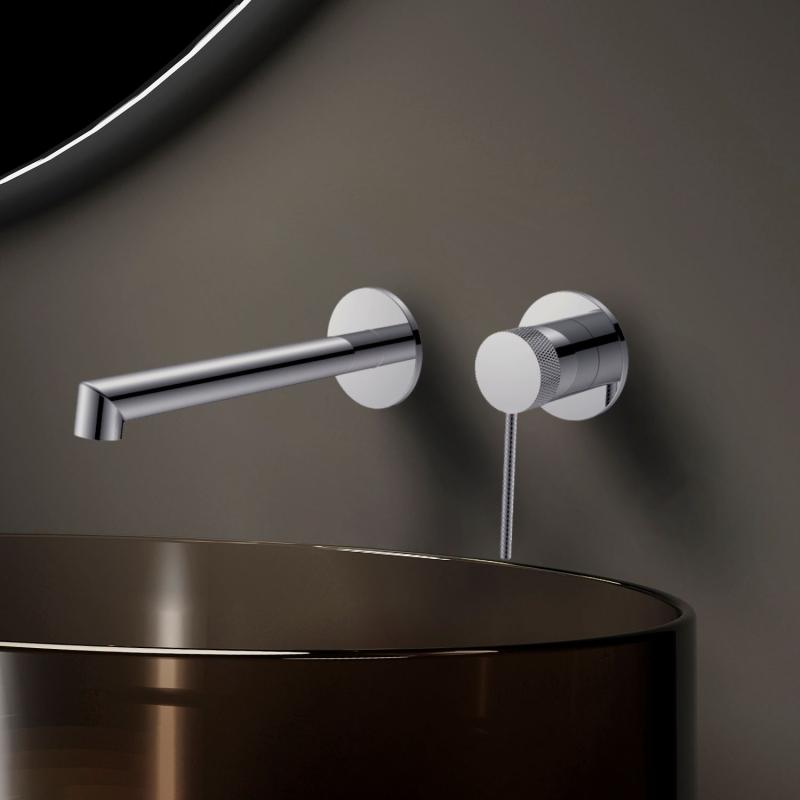 Смеситель для раковины Rim VBFW-2RM1CH встраиваемый однорычажный, хром Vincea