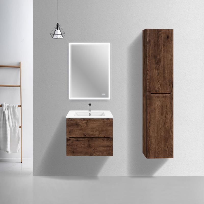 База под керамическую раковину Mia Slim 600 подвесная, 2 выкатных ящика soft close, R.Wood Vincea