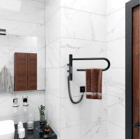 Полотенцесушитель электрический Vincea VTD-1P1BE 39x25, черный, таймер фото в интернет-магазине Русалия