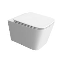 Унитаз подвесной безободковый DUE-TOR BB5171CH-TOR/SC Торнадо с сиденьем-микролифт Belbagno фото в интернет-магазине Русалия