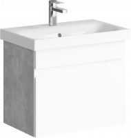 Подвесная тумба 60  Smart бетон светлый SRT0106BS + умывальник MODUO SLIM 60 UM-MOD60SL/1 Aqwella фото в интернет-магазине Русалия