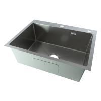 Мойка для кухни Fmark FSC6050L, сатин фото в интернет-магазине Русалия