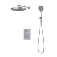 Душевая система IDDIS Duna с тропическим и ручным душем, с термостатом, глянцевый хром (DUNSB0Ti67) фото в интернет-магазине Русалия