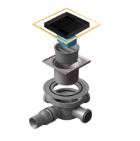 Точечный трап Pestan Confluo Standard 10х10 Dry Ceramic Gold (13000125) фото в интернет-магазине Русалия