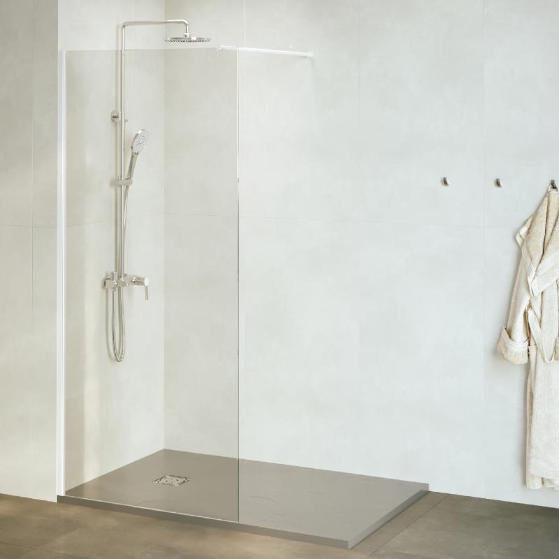 Душевая перегородка RGW WA-010W 1000, стекло прозрачное, профиль белый