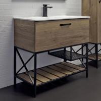 Тумба-умывальник Comforty Бредфорд 90 дуб темный с раковиной Comforty 90E фото в интернет-магазине Русалия