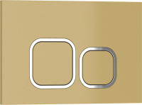 ESTI-Q Клавиша смыва 246 х 165 мм, шампань/золото глянцевый, пластик IBERICA BLANCA фото в интернет-магазине Русалия
