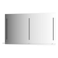 Зеркало настенное c полочкой и 3-мя встроенными LED-светильниками Ledline-S EVOFORM 130x75 см, BY 2169 фото в интернет-магазине Русалия