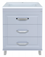 Тумба Терра 70 (серая) с раковиной Cersanit Como 70 Misty фото в интернет-магазине Русалия