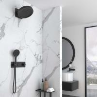 Душевой комплект VSFW-422TI3MB встраиваемый, термостатический, двухрежимный, черный Vincea фото в интернет-магазине Русалия