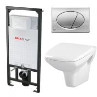 Комплект 5 в 1 унитаз Carina Clean On с инсталляцией Alcaplast фото в интернет-магазине Русалия