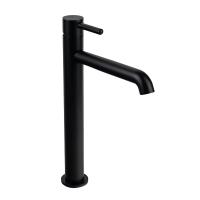 Смеситель для раковины высокий FILARETE Roun FL6020BL, черный фото в интернет-магазине Русалия