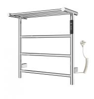 Полотенцесушитель электрический с полкой WONZON & WOGHAND BONN, Хром (WW-AL402-CR) фото в интернет-магазине Русалия