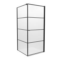 Душевое ограждение NEW TRENDY SUPERIA BLACK 90x90x195 P K-0604 фото в интернет-магазине Русалия