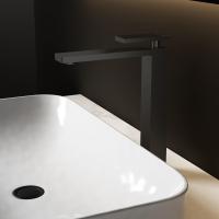 Смеситель для раковины Dice VBF-2DS2MB однорычажный, черный матовый Vincea фото в интернет-магазине Русалия