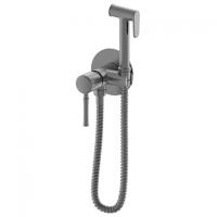 Смеситель с гигиеническим душем встраиваемый WONZON & WOGHAND TOR, Темный графит (WW-88829073-BGM) фото в интернет-магазине Русалия