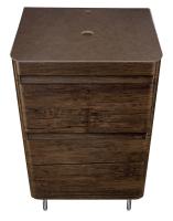 Тумба со столешницей из керамогранита Атлантика 60 Люкс напольная, старое дерево Style Line фото в интернет-магазине Русалия