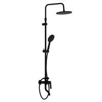 977740300 Jupiter душевая система с ванно-душевым смесителем, черный Damixa фото в интернет-магазине Русалия