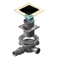 Точечный трап Pestan Confluo Standard 10х10 Black Glass Gold (13000174) фото в интернет-магазине Русалия