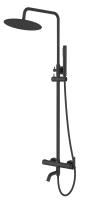 Душевая система со смесителем ESKO "Bangkok Black" (ST250BGB) фото в интернет-магазине Русалия