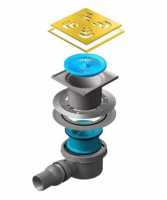 Точечный трап Pestan Confluo Standard 15х15 Square Mask Gold (13000144) фото в интернет-магазине Русалия