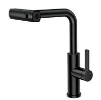 Смеситель для кухни с выдвижной лейкой RUSH Tinos (TI3732-18Black) фото в интернет-магазине Русалия