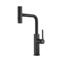 Смеситель для кухни Haiba с мультифункциональным изливом, черный (HB73824-7) фото в интернет-магазине Русалия