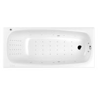 Гидромассажная ванна WHITECROSS Layla 180x80 "NANO" (хром) 0102.180080.100.NANO.CR фото в интернет-магазине Русалия