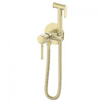 Смеситель с гигиеническим душем встраиваемый WONZON & WOGHAND TOR, Брашированное золото (WW-88829073-BG) фото в интернет-магазине Русалия